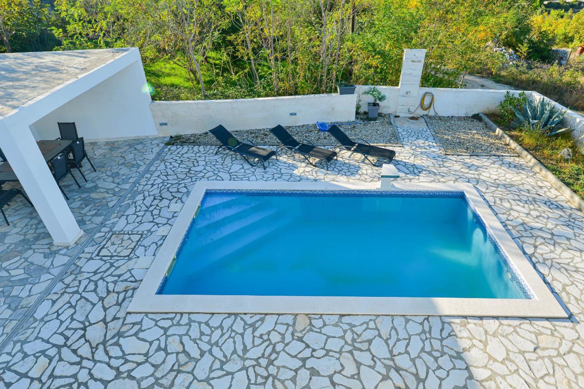 Villa Anna With Pool, Zadar County ヴィンイェラック エクステリア 写真