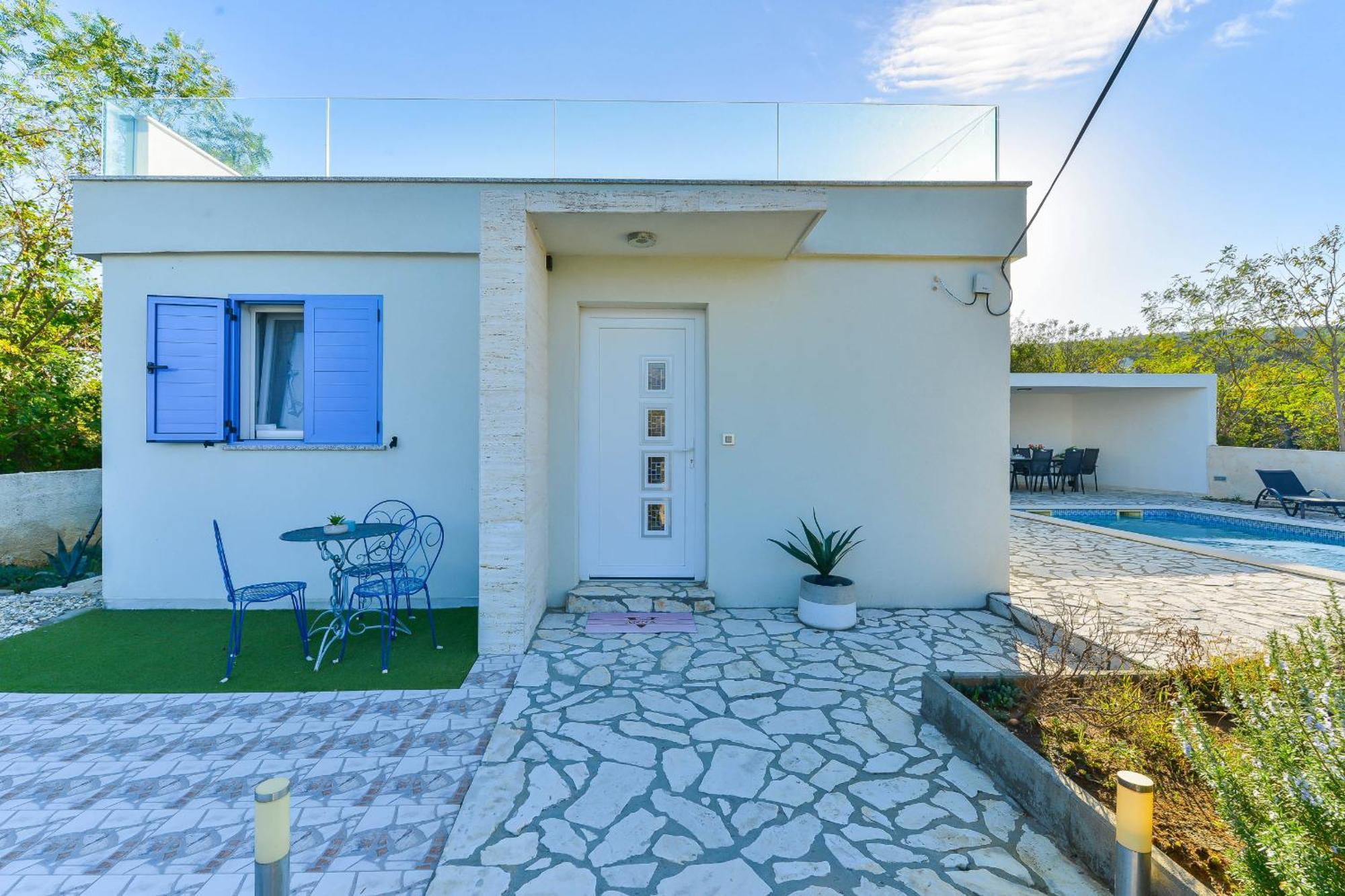 Villa Anna With Pool, Zadar County ヴィンイェラック エクステリア 写真