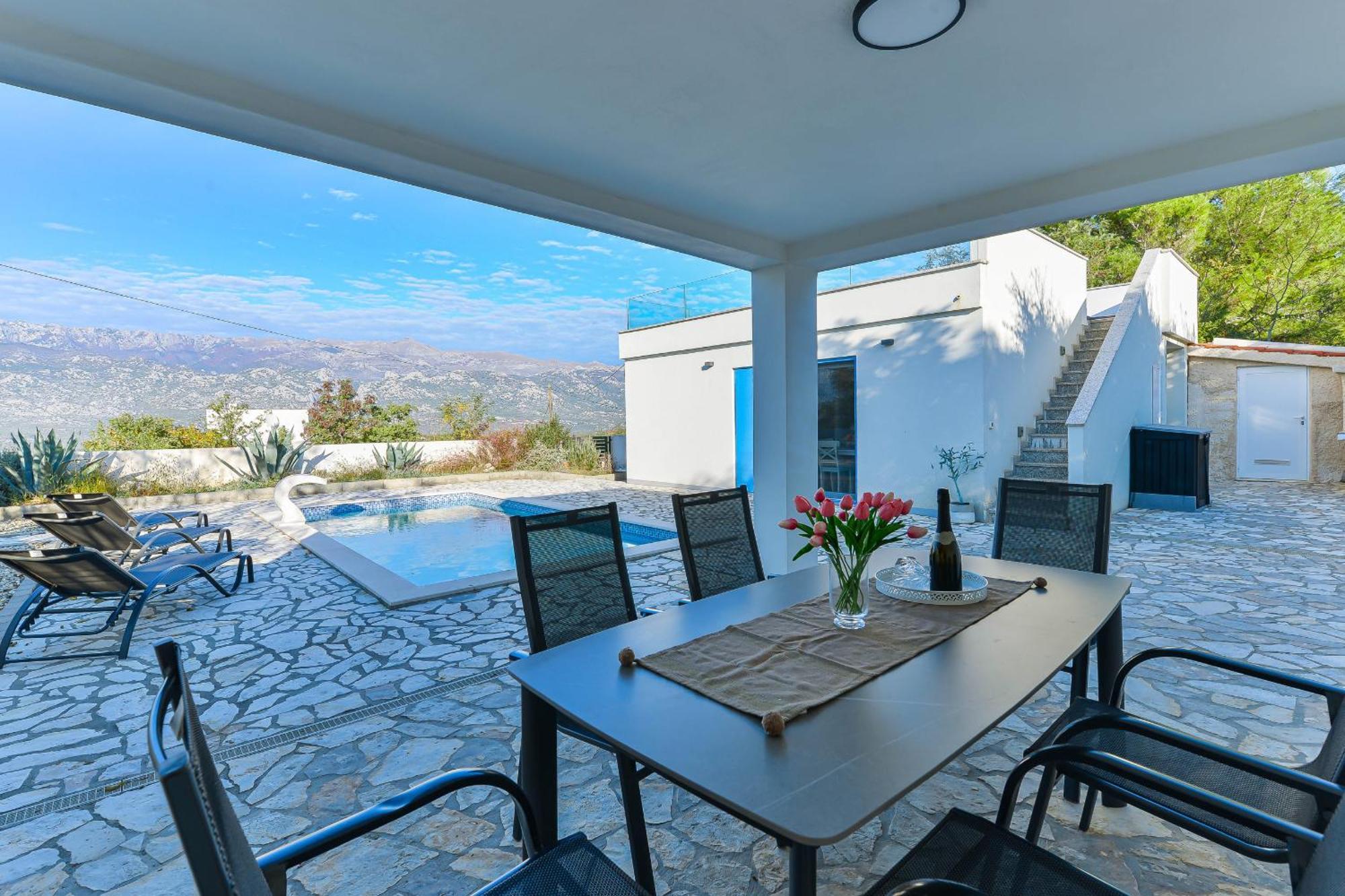 Villa Anna With Pool, Zadar County ヴィンイェラック エクステリア 写真